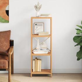 4-Tier Shelf 15.7"x11.8"x44.1" Solid Wood Oak