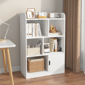 Kids Bookcase, Bookshelf with 6 Compartments, Freestanding Shelves and Cube Organizer, for Bedroom Living Room Office Closet School