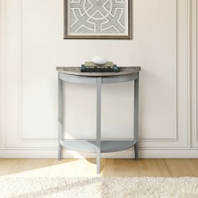 Justino Natural Oak & Gray Finish Console Table