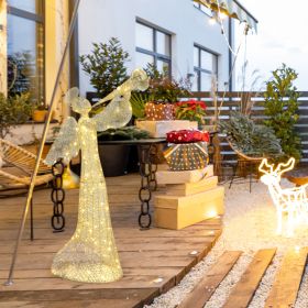 4ft Angel 130LED Warm White Light Leather Wire Light 30V, 3.6W (Option: 4ft)