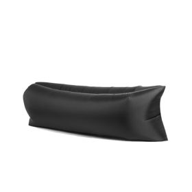 Inflatable Lounger, Portable,Waterproof For Backyard Lakeside Beach Traveling Camping Picnics & Music Festivals Camping, Lazy Inflatable Sofa (Color: Black)