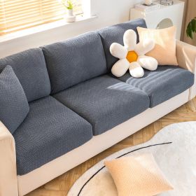 Shake fleece sofa cover, all inclusive universal cover, lazy elastic sofa cover, all season universal anti cat scratch sofa cover (Color: Jingmi Grey, size: M)