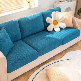 Shake fleece sofa cover, all inclusive universal cover, lazy elastic sofa cover, all season universal anti cat scratch sofa cover (Color: Jingmi Baolan, size: M+)