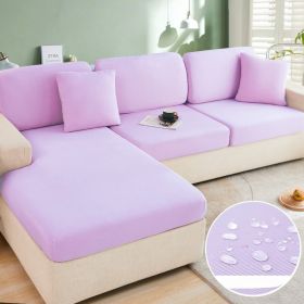 Ice Silk Elastic Sofa Hat Full Package Universal Set New Simple Modern Anti slip Sofa Cover Summer Cover (Color: Dream Purple, size: Plus S)